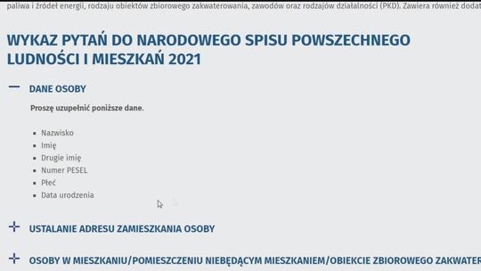 Spis powszechny ludności już od 1 kwietnia - udział w nim jest obowiązkowy