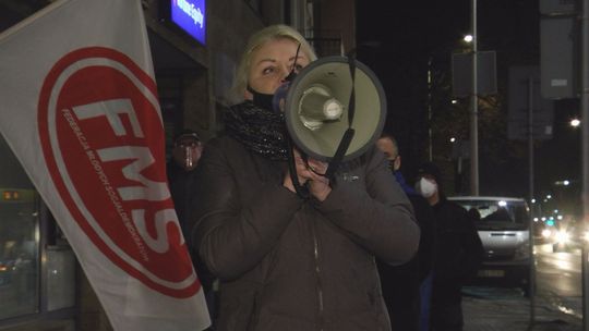 Szarpanina po proteście kobiet w Kielcach