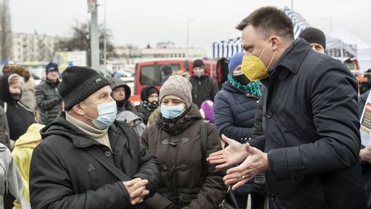 Szymon Hołownia odważnie krytykował PiS w Końskich