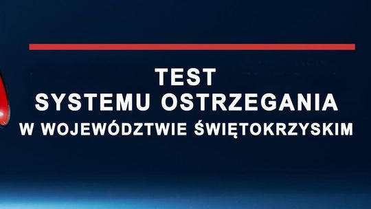 Test systemu ostrzegania