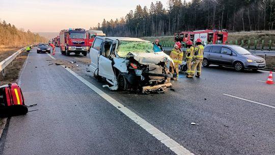 Tragiczny wypadek na trasie S7: Kierowca zginął na miejscu