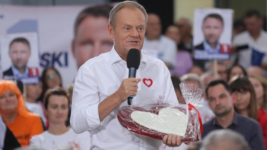 Tusk: wybory parlamentarne to jest także wybór przyszłości Polski, czy będziemy w Unii Europejskiej, czy nie