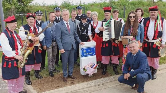 Ulica o nazwie "Pińczów" w miasteczku we Francji