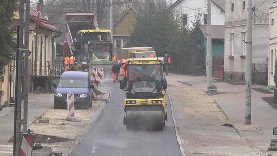 Ulice Powstańców i Krótka w przebudowie