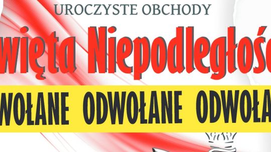 Uroczystości odwołane! Będzie tylko złożenie wieńców i msza