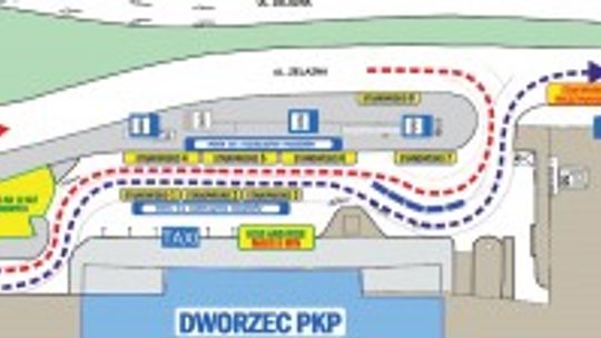 Uwaga kierowcy. Zmiana organizacji ruchu przy dworcu PKP w Kielcach.