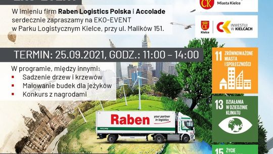 W sobotę EKO-EVENT w kieleckim parku przemysłowym. Zapraszają Raben Logistics Polska i Accolade