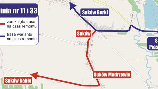 W sobotę wystąpią czasowe zmiany w kursowaniu autobusów