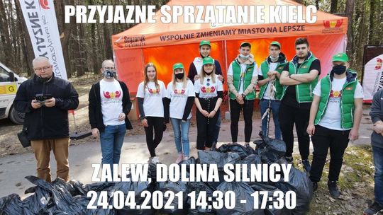 W weekend sprzątanie terenu Zalewu Kieleckiego i Doliny Silnicy  