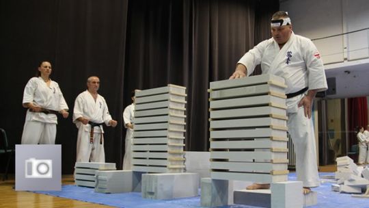 Walki karate i pokazy tameshi-wari