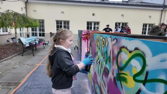 Warsztaty street art w Muzeum Zabawek