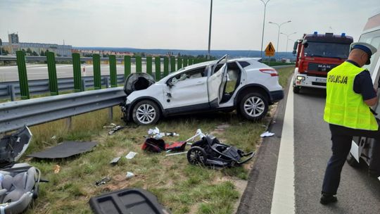 Wypadek na S7 w Skarżysku. Utrudnienia w ruchu na Kraków