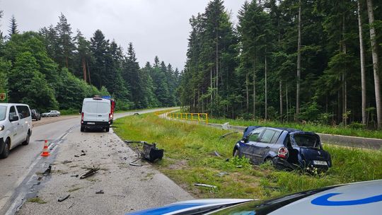 Wypadek na trasie Kielce-Zagnańsk - nie żyje 54-latka