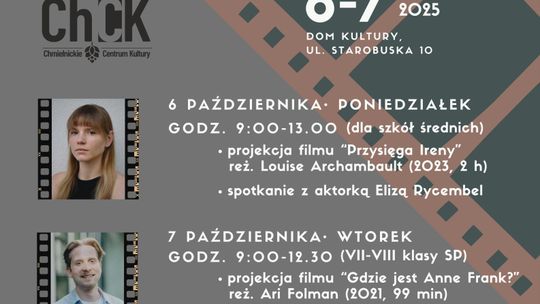 ,, XIV Spotkania z Kinem o Żydowskich Wątkach w Chmielniku'' ,, XIV Spotkania z Kinem o Żydowskich Wątkach w Chmielniku''