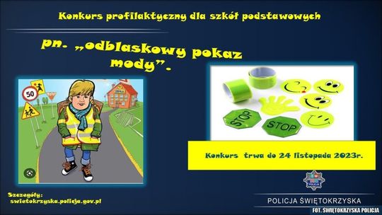 Zapraszamy do udziału w konkursie pn. „Odblaskowy pokaz mody”