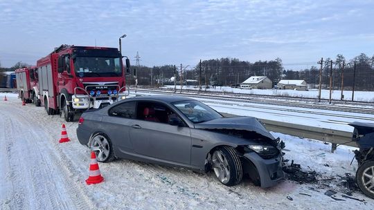 Zderzenie dwóch pojazdów w Borszowicach