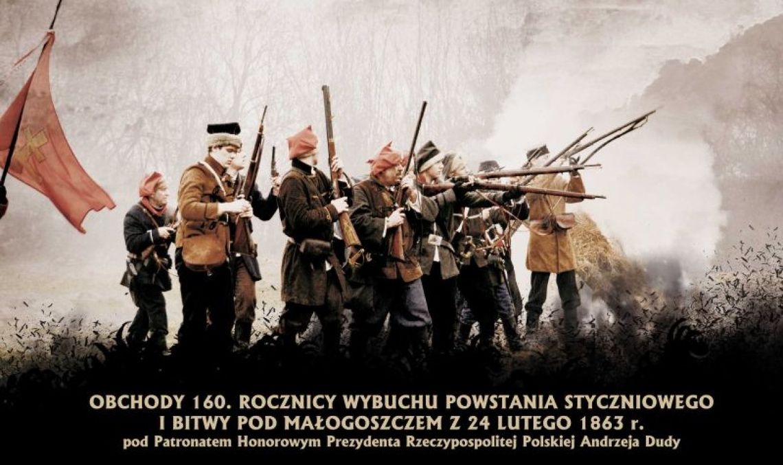 160. Rocznica Wybuchu Powstania Styczniowego i Bitwy pod Małogoszczem