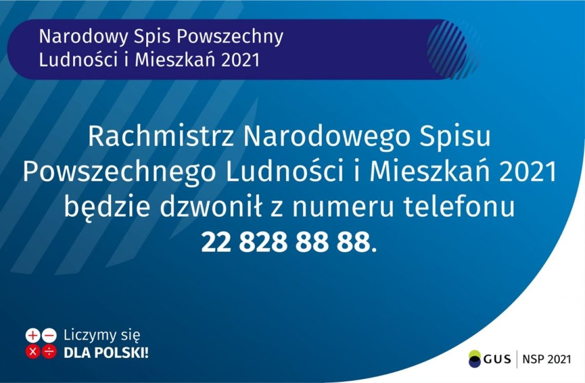 22 828 88 88 – numer rachmistrzów spisowych