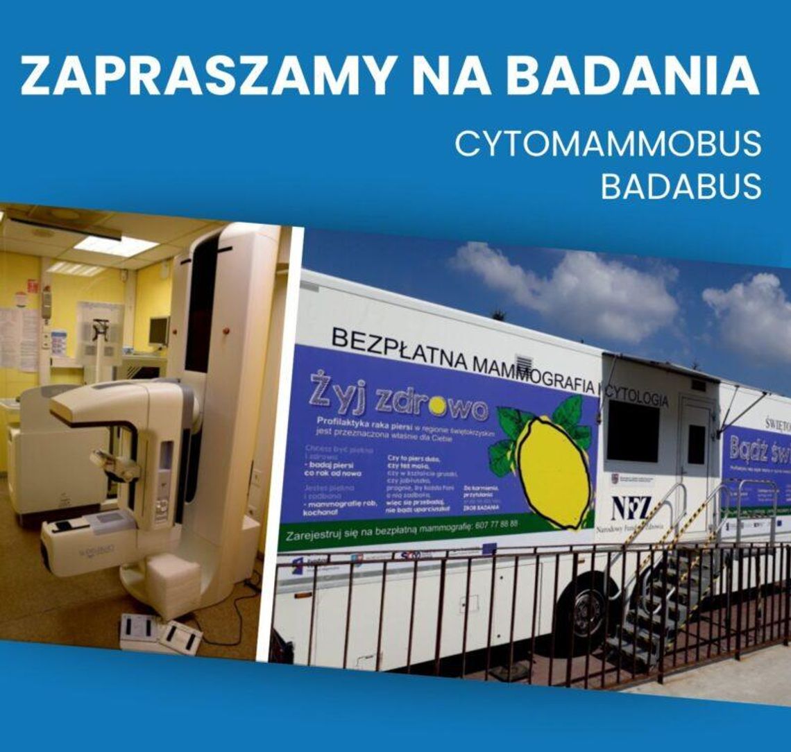 Bezpłatne badania w cytomammobusie i badabusie
