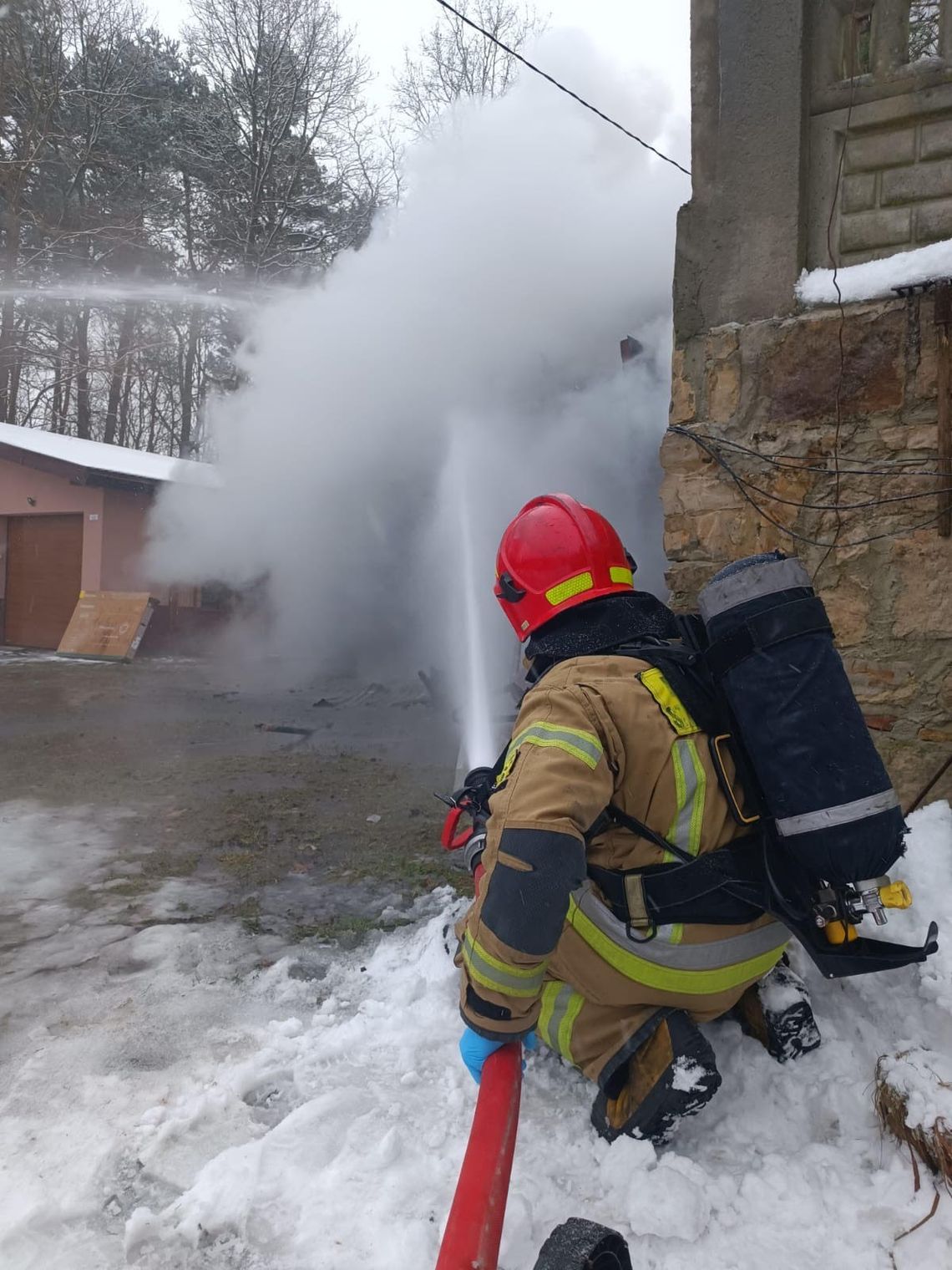 Chwile grozy w  Wąglowie