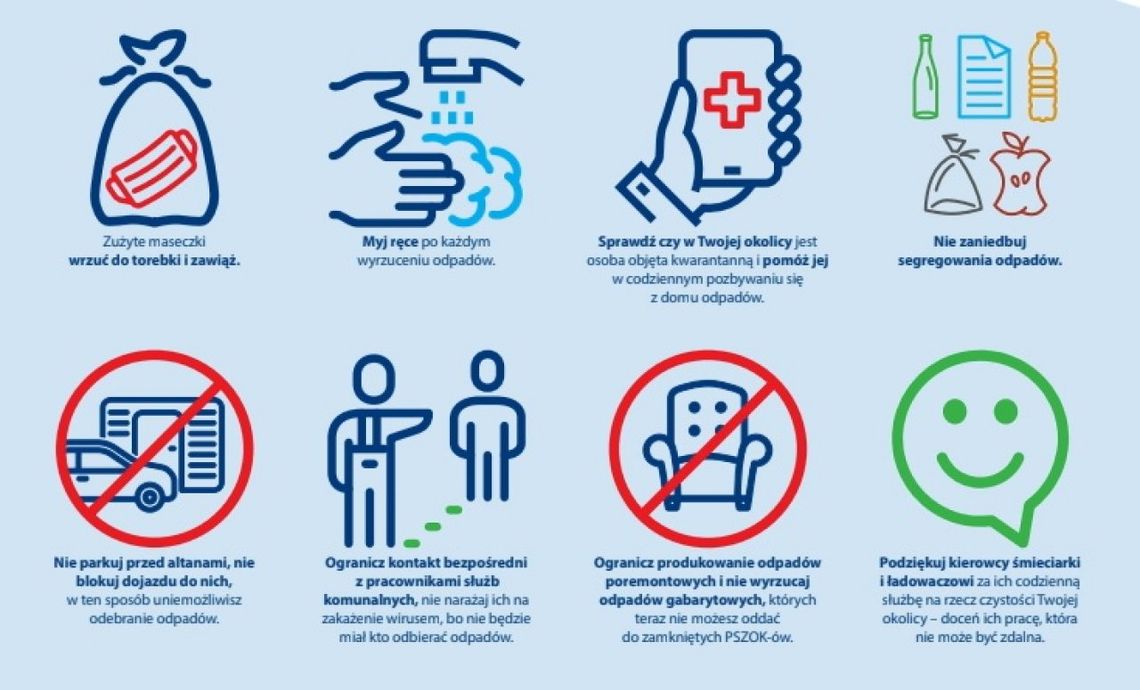 Co zrobić z odpadami na kwarantannie?