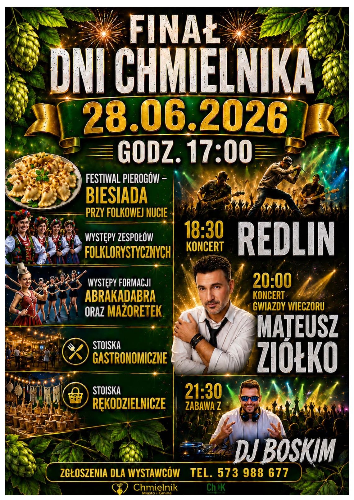 Dni Chmielnika 2026. Przed mieszkańcami ponad tydzień atrakcji i wielki finał z Mateuszem Ziółko Dni Chmielnika 2026. Przed mieszkańcami ponad tydzień atrakcji i wielki finał z Mateuszem Ziółko