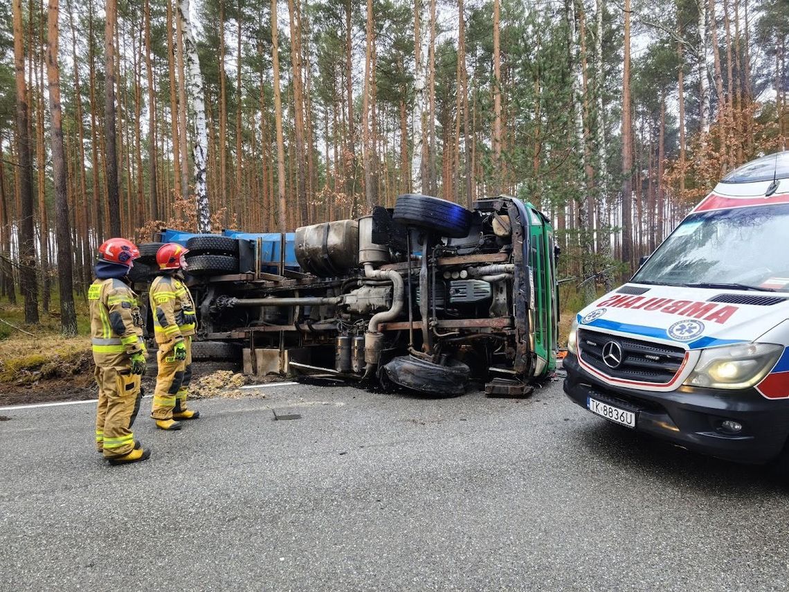 Droga Końskie – Koliszowy częściowo zablokowana Droga Końskie – Koliszowy częściowo zablokowana