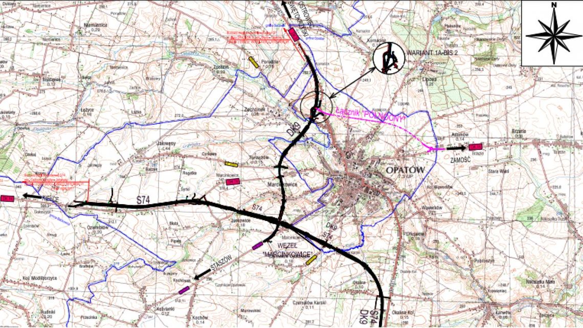 Dziesięć ofert wpłynęło w przetargu na realizację łącznika północnego do obwodnicy Opatowa