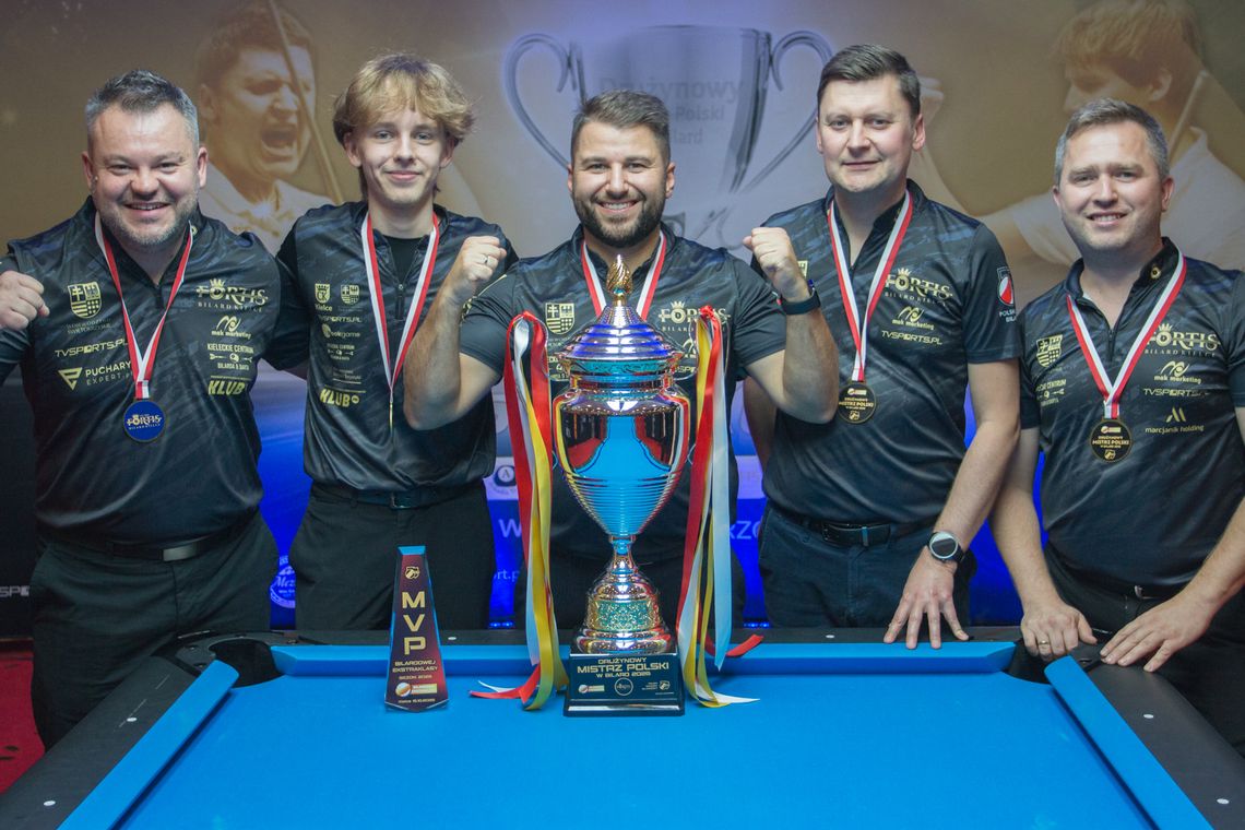 Fortis Bilard Kielce z dziesiątym tytułem Drużynowego Mistrza Polski Fortis Bilard Kielce z dziesiątym tytułem Drużynowego Mistrza Polski