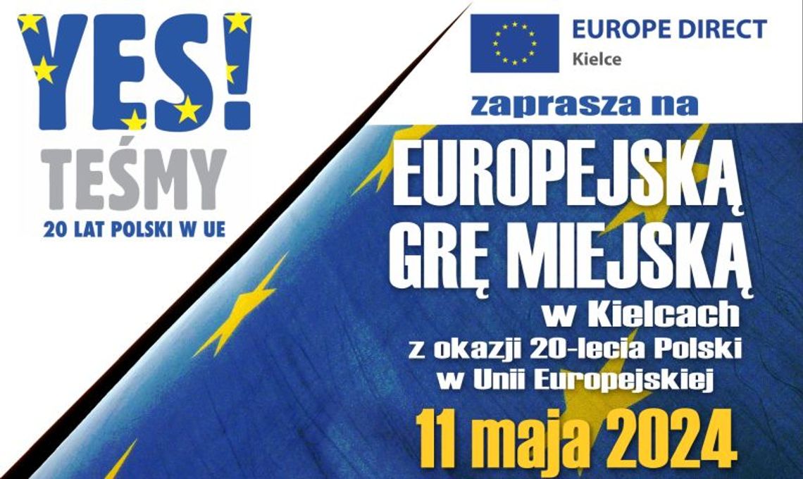 Już w sobotę Europejska Gra Miejska z okazji 20 lat Polski w Unii Europejskiej