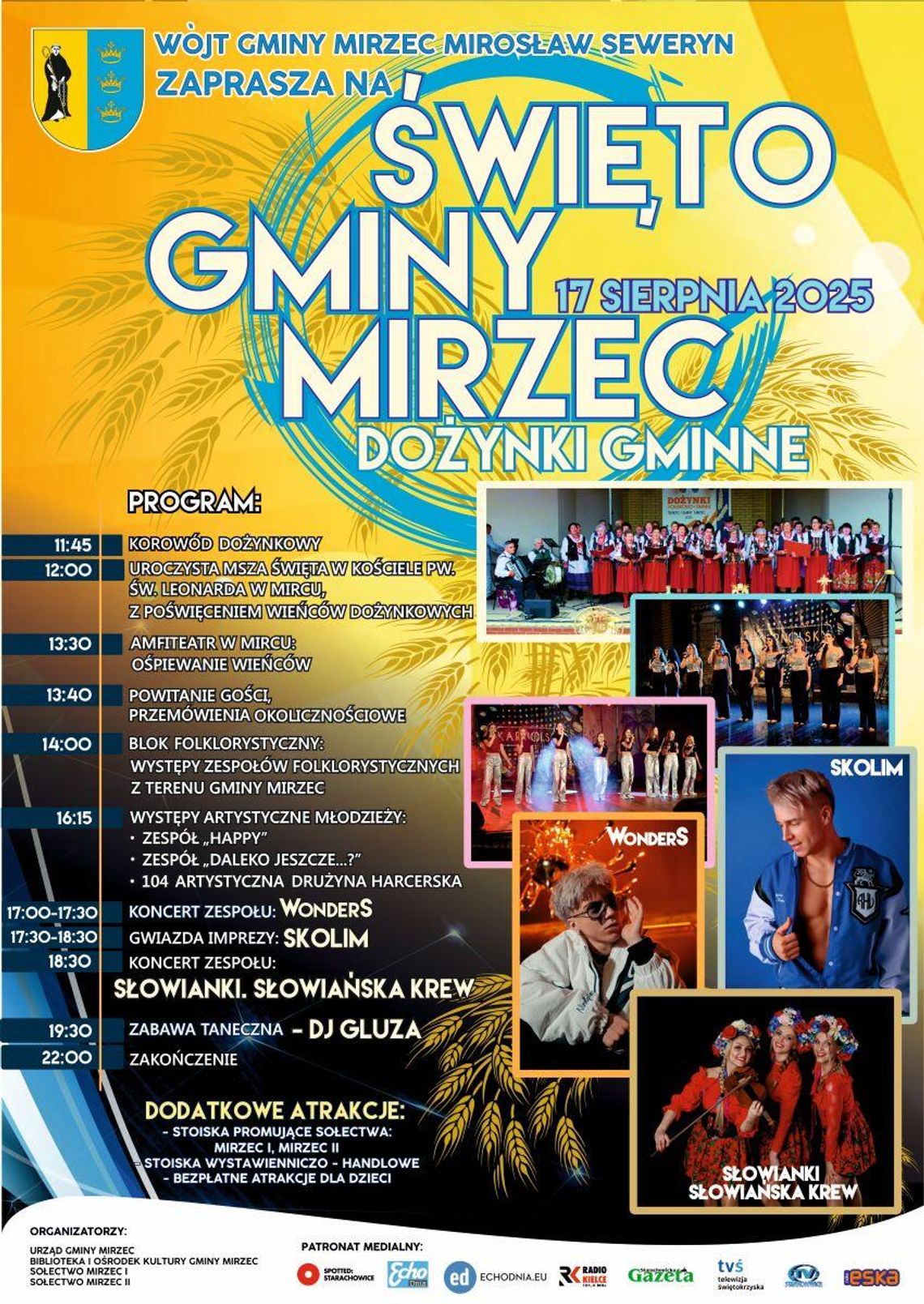Już w ten weekend Święto Gminy Mirzec i Gminne Dożynki!
