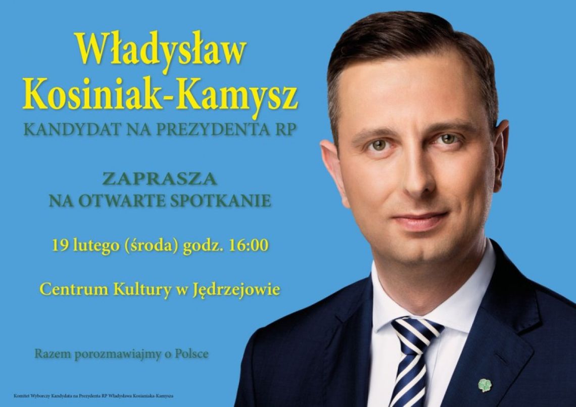 Kandydat na prezydenta odwiedzi Jędrzejów i Sędziszów