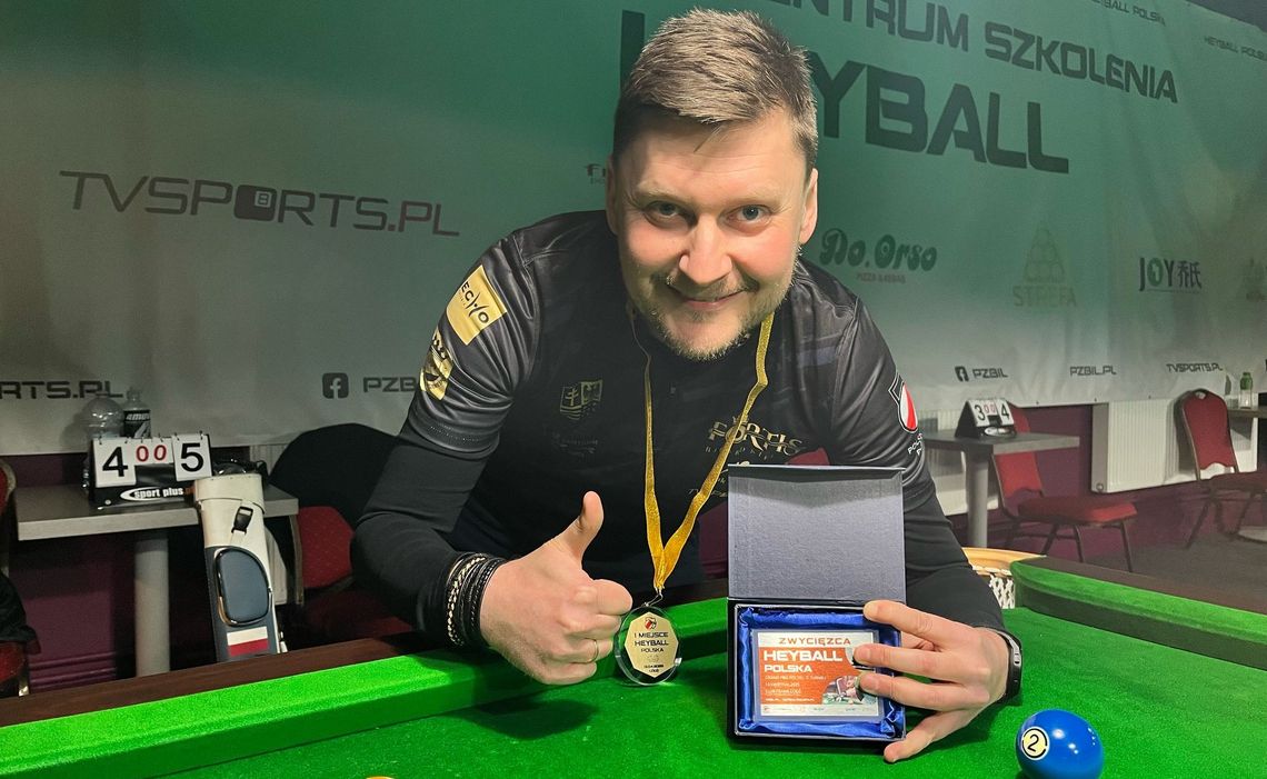 Karol Skowerski z FORTIS BILARD Kielce ponownie wygrywa Puchar Polski w Heyball !