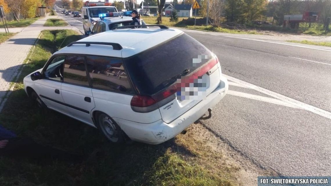 Kierowca był tak nietrzeźwy, że na przenośnym alkomacie zabrakło skali