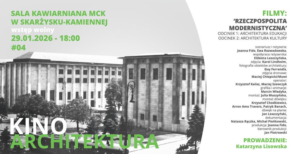 Kolejny seans z cyklu „Kino Architektura” Kolejny seans z cyklu „Kino Architektura”