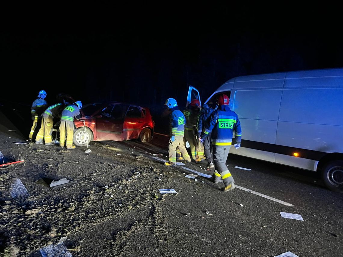 Kolizja na trasie S7 w rejonie Suchedniowa Kolizja na trasie S7 w rejonie Suchedniowa