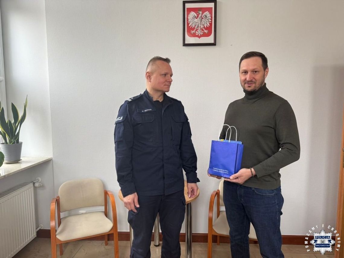 Komendant podziękował. Pijany kierowca zatrzymany