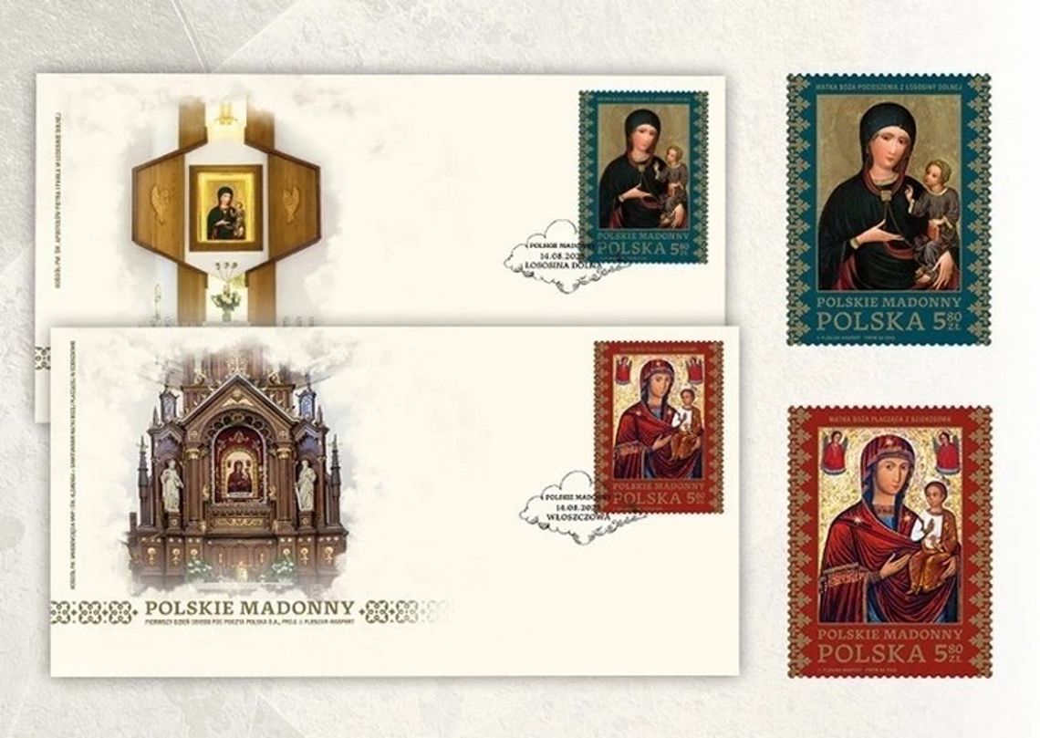 Madonna z Dzierzgowa na okolicznościowym znaczku pocztowym