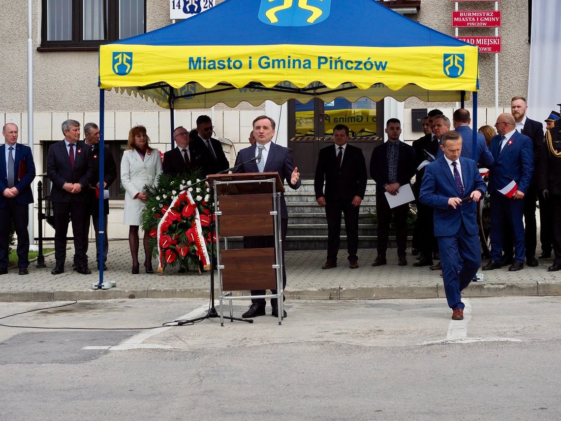 Minister Ziobro na uroczystościach w Pińczowie