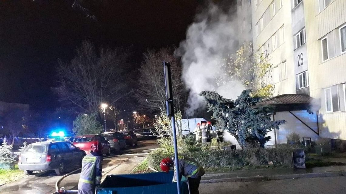 Na osiedlu Świętokrzyskie wybuchł pożar