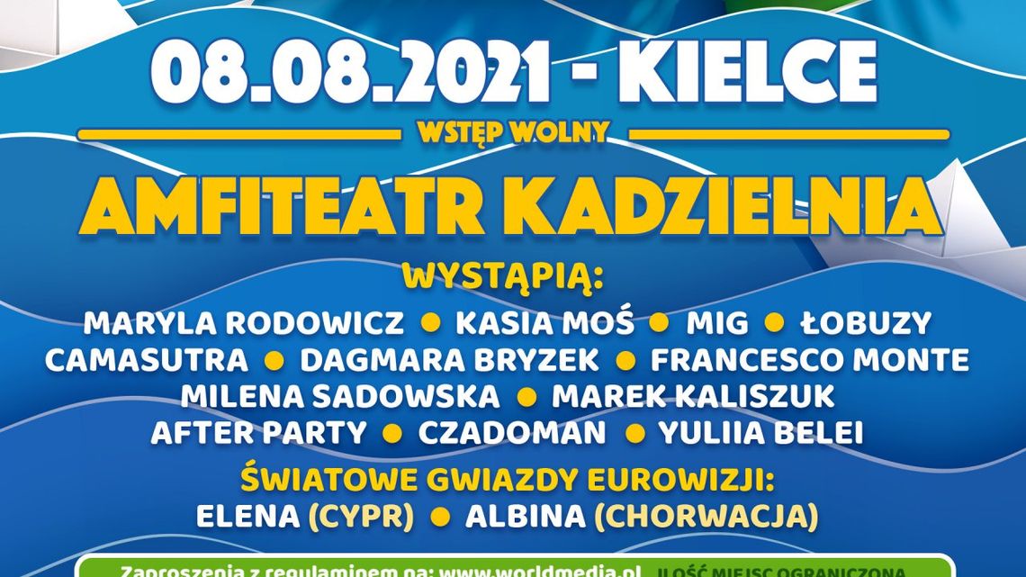 Największe wakacyjne przeboje muzyczne zabrzmią w Amfiteatrze Kadzielnia Największe wakacyjne przeboje muzyczne zabrzmią w Amfiteatrze Kadzielnia