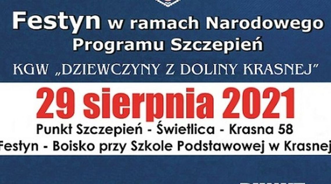 Narodowy Program Szczepień w Powiecie Koneckim. Zapraszamy do Krasnej