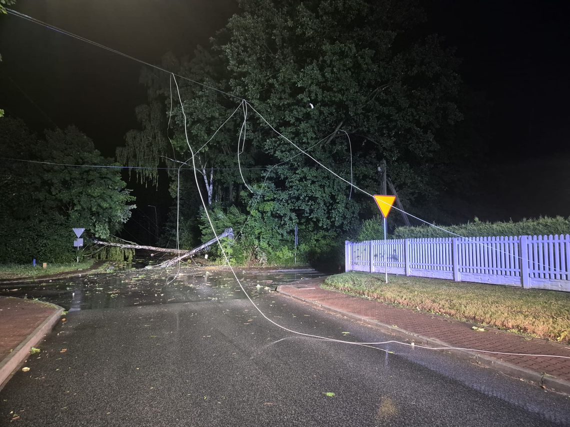Nawałnice nad Świętokrzyskim – ponad 500 interwencji strażaków