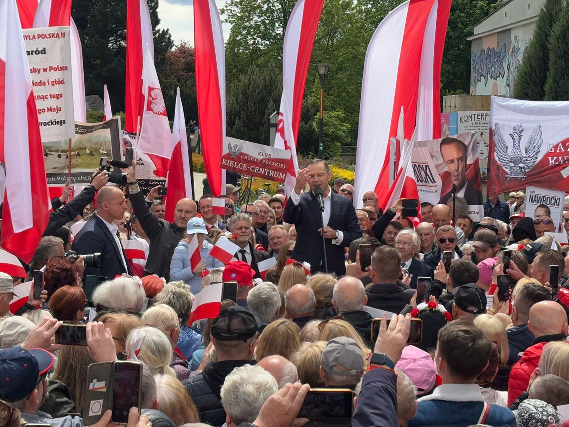 Nawrocki w Kielcach: "Nigdy nie będę kamerdynerem spraw niemieckich"