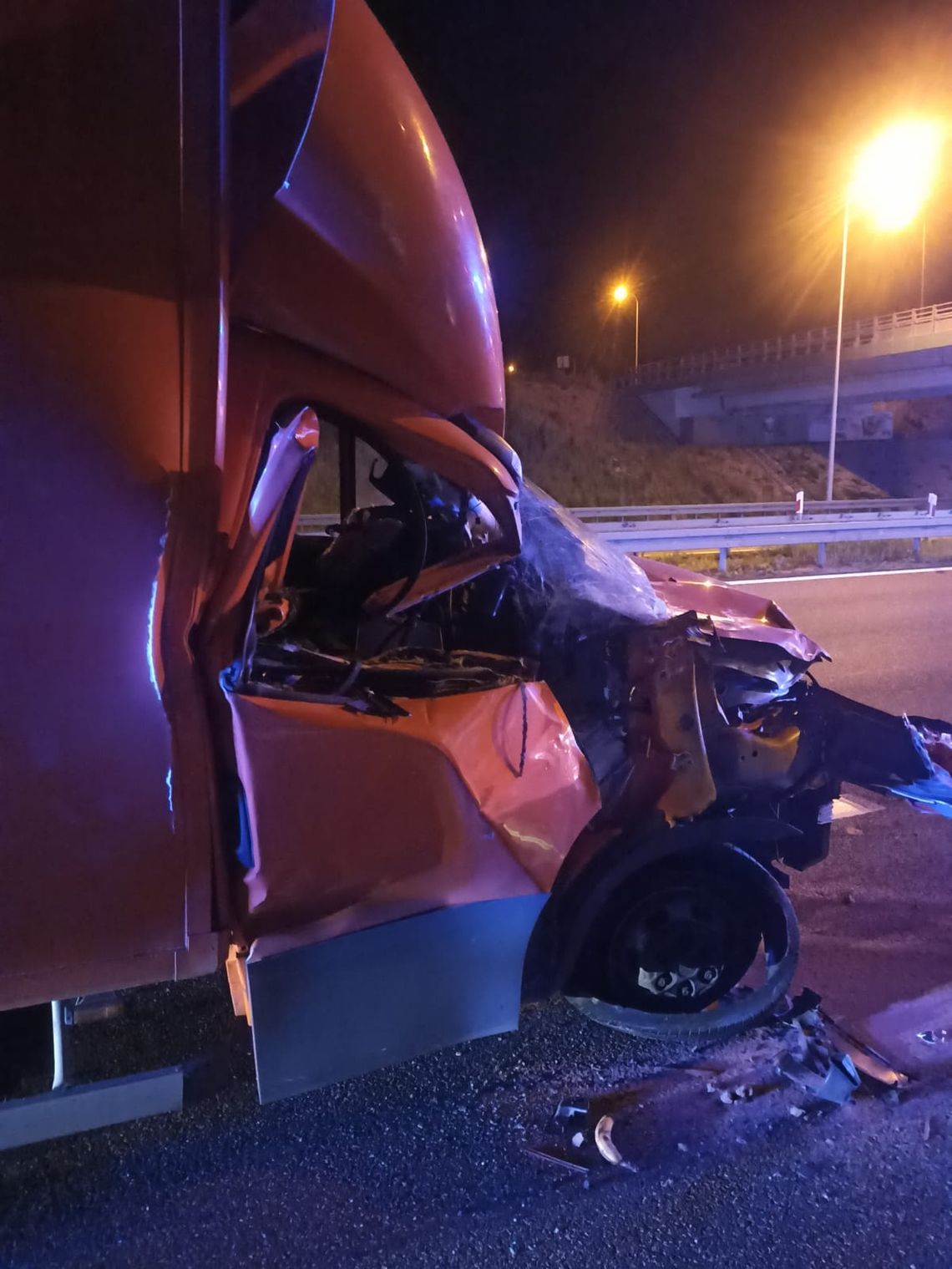 Nocna kolizja na trasie S7