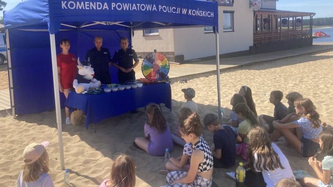 O zasadach bezpieczeństwa i pierwszej pomocy na plaży w Sielpi