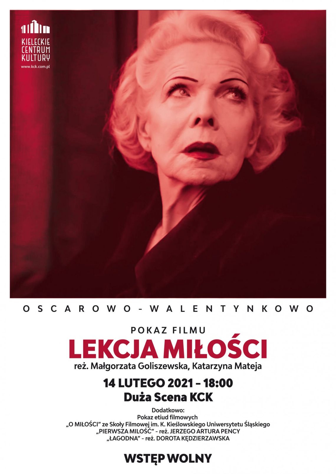 Oscarowo-walentynkowy pokaz filmowy w KCK Oscarowo-walentynkowy pokaz filmowy w KCK