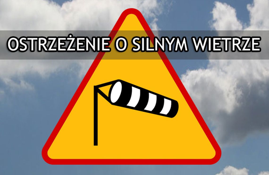 Ostrzeżenie przed silnym wiatrem