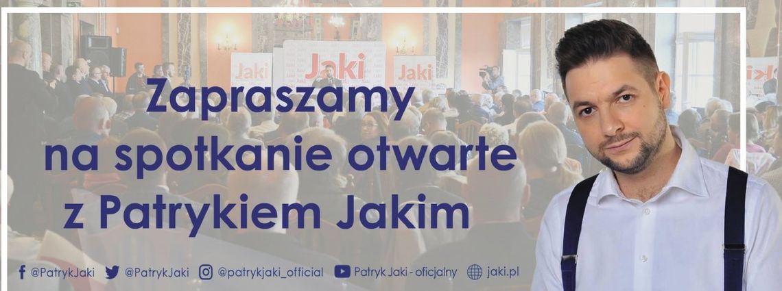 Patryk Jaki w niedzielę spotka się z mieszkańcami Kielc
