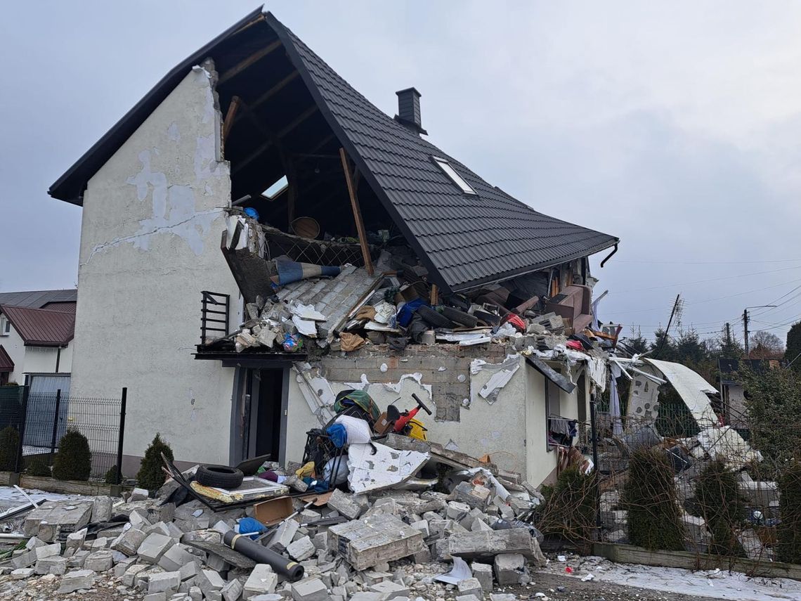 Pięcioro mieszkańców opuściło dom przed zawaleniem